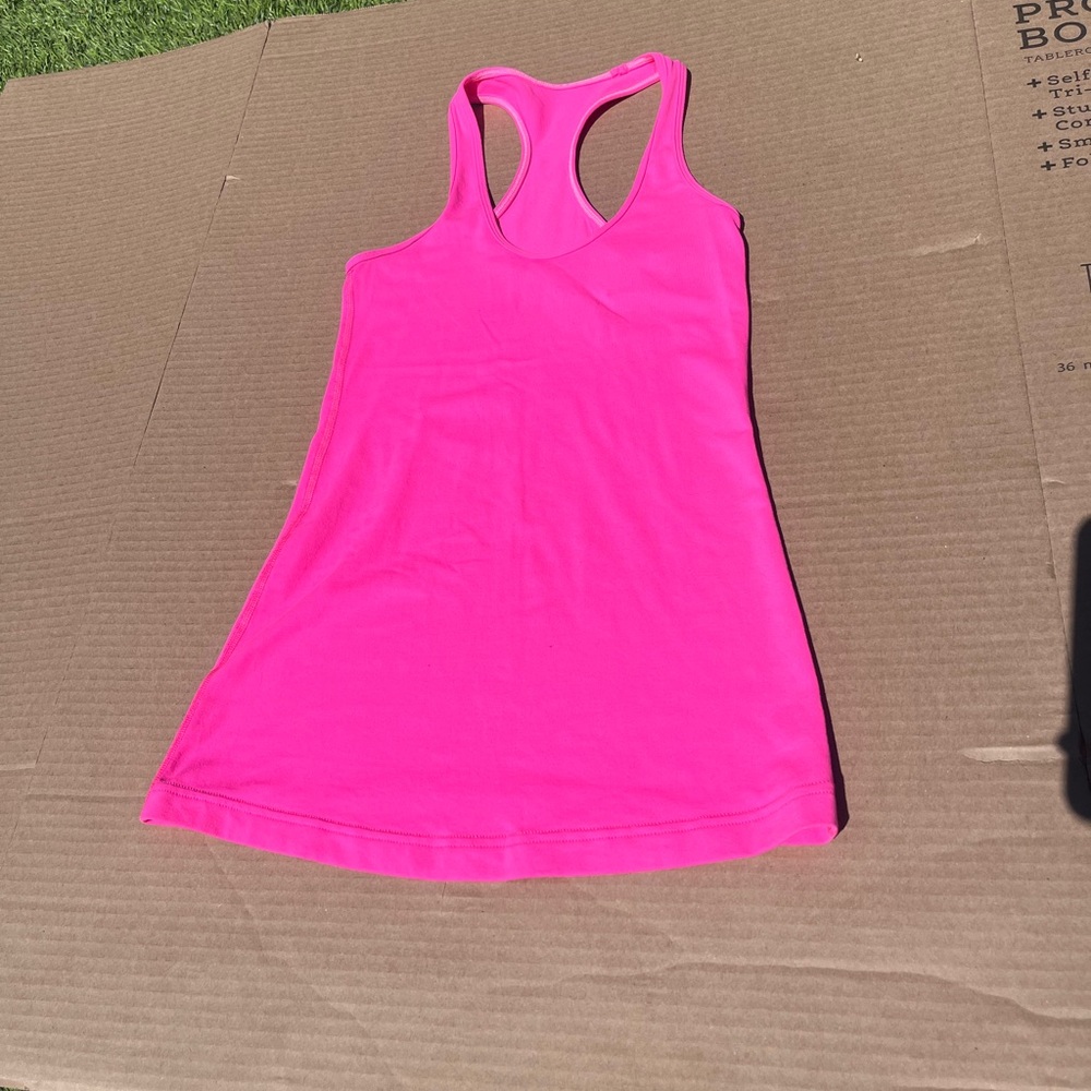 lululemon athletica Pink Racerback Tank Top